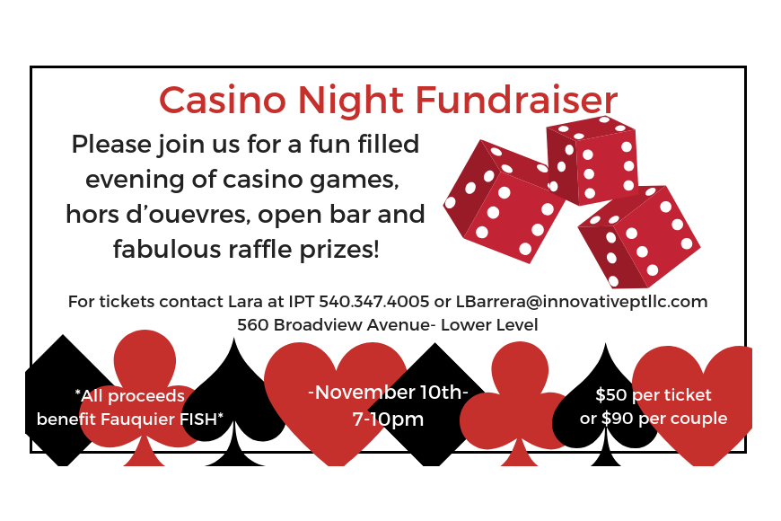 running a casino night fundraiser